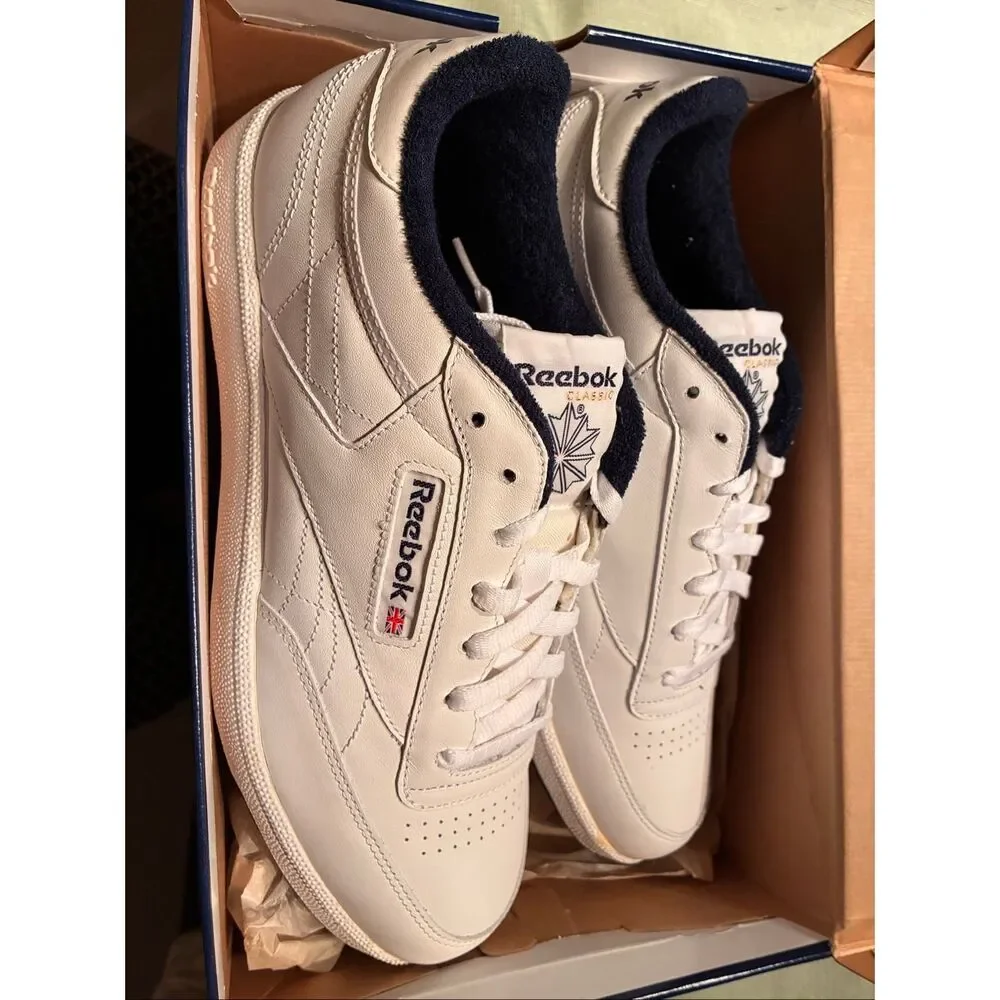 Reebok White Sneakers Club C Classic Men Size 12